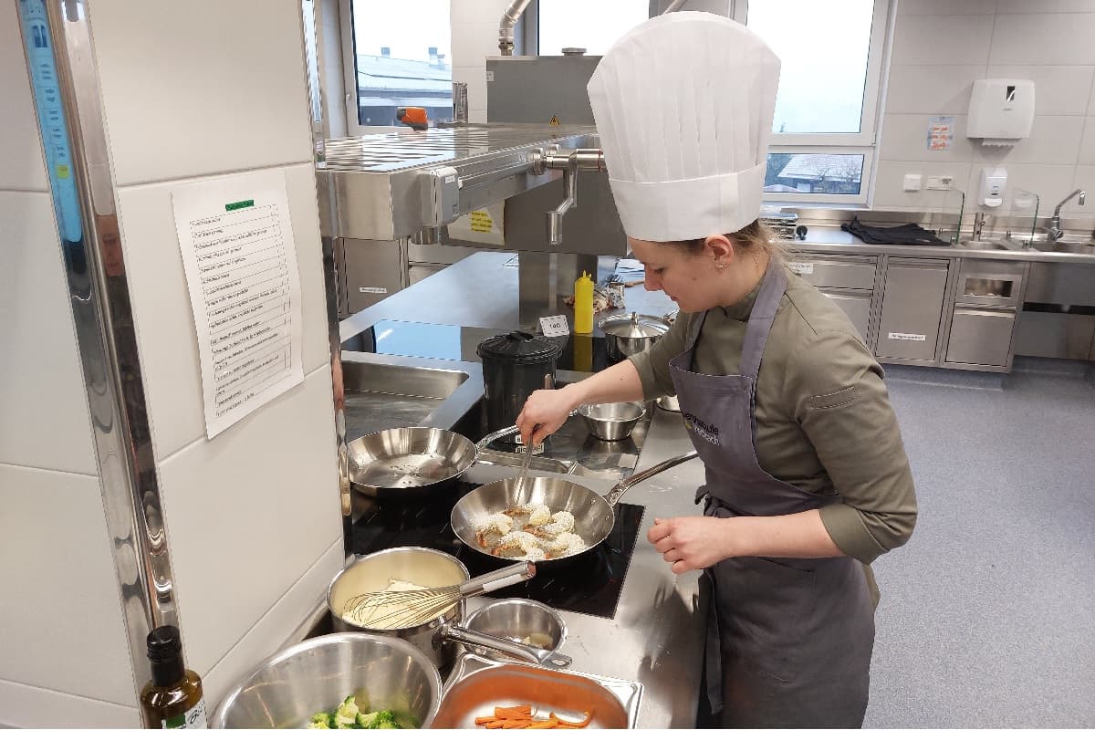 Andrea Rauch in der Prüfung