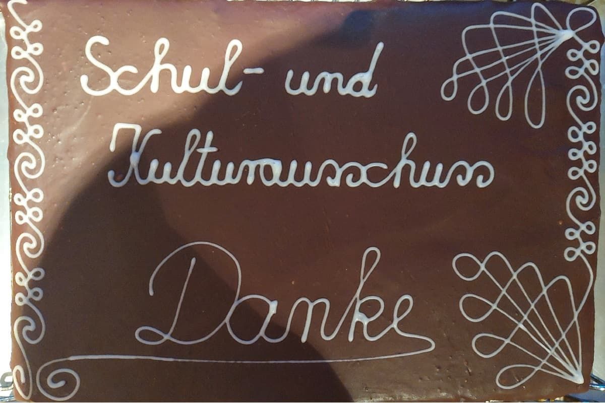 Eine Sachertorte als Dankeschön