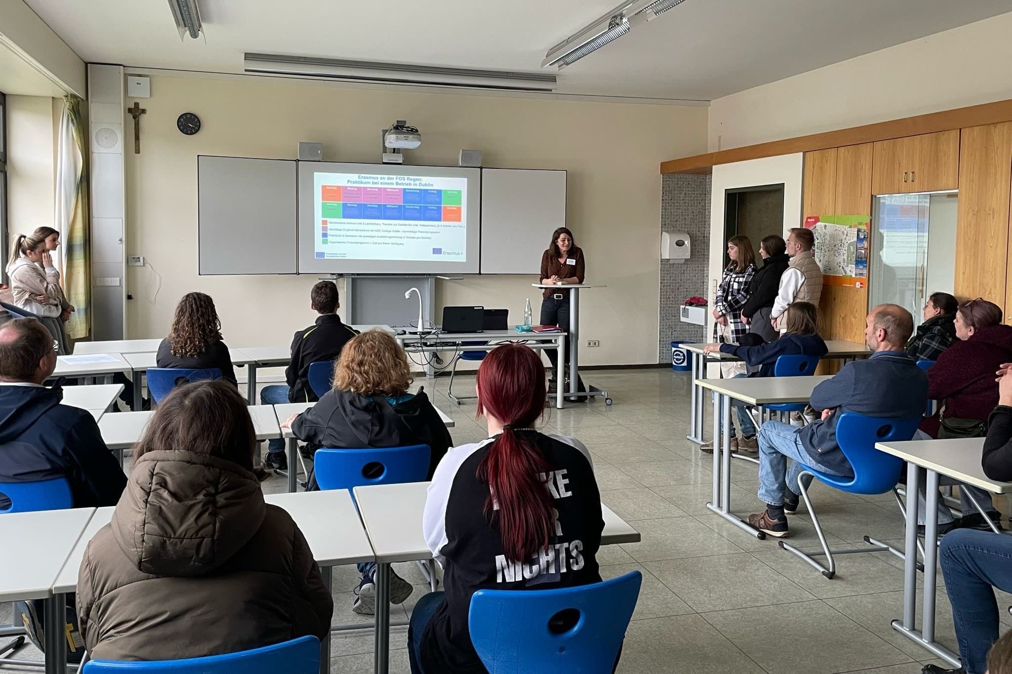 Vortrag im Klassenzimmer