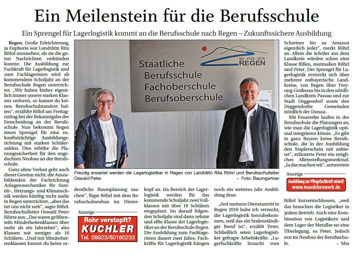 Ein Meilenstein für die Berufsschule